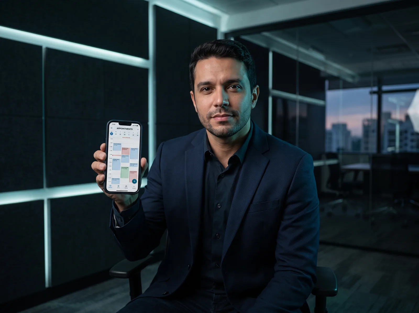 Consultora confirmando agenda de calls pelo WhatsApp no celular