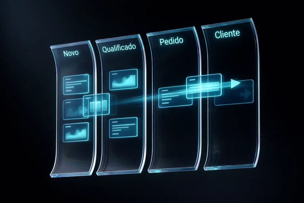 Funil de vendas no WhatsApp: novo, qualificado, pedido, cliente — Salvix