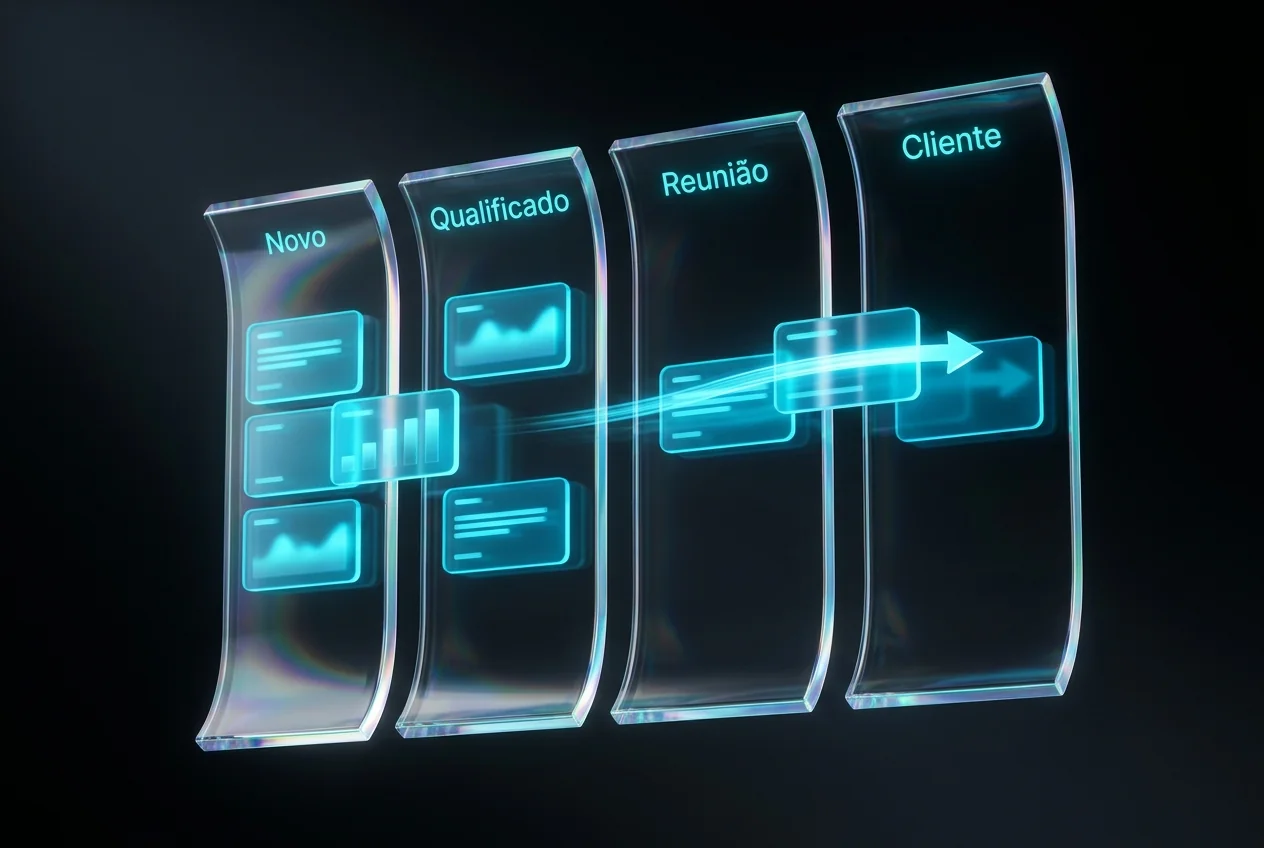 Funil Salvix: novo, qualificado, reunião, cliente
